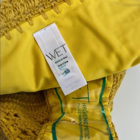 NWT WET SWIMWEAR Crochet Milana Bikini Bottom in Saffron - XS - Picture 4 of 5